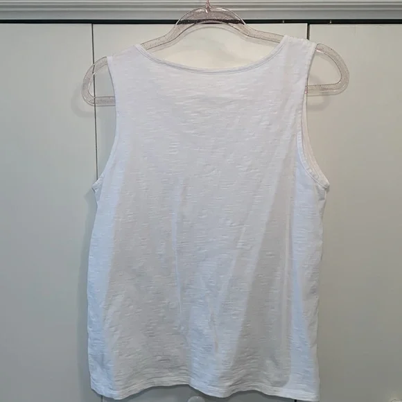 Talbots White Sleeveless Women's Top - Picture 5 of 6